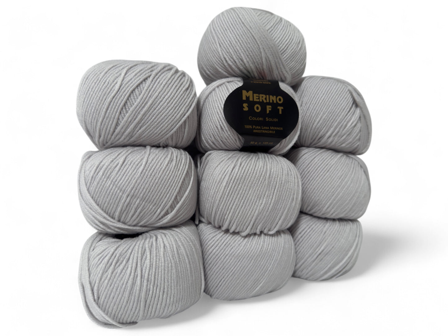 Merinowolle / Feine weiche 100% Merinowolle / Italien / Superwash / 10-Knäuel