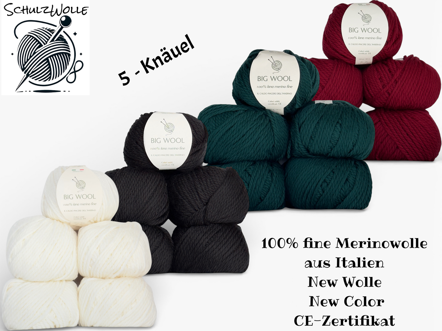 100-Prozent-Merinowolle-Big-Wool-extra-dick-italienische-Strickwolle-SchulzWolle