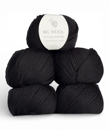 100% Merinowolle Italien – Extra Dick & Super Soft – 5 Knäuel Vorteilspack