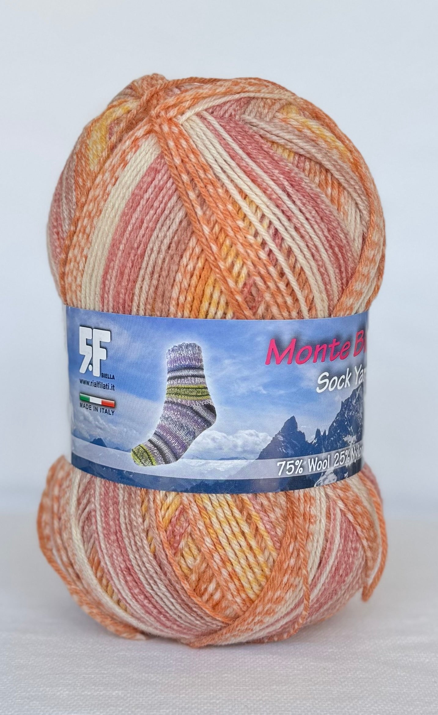 Sockenwolle 75% Merinowolle und 25% Nylon / Italien / Superwash