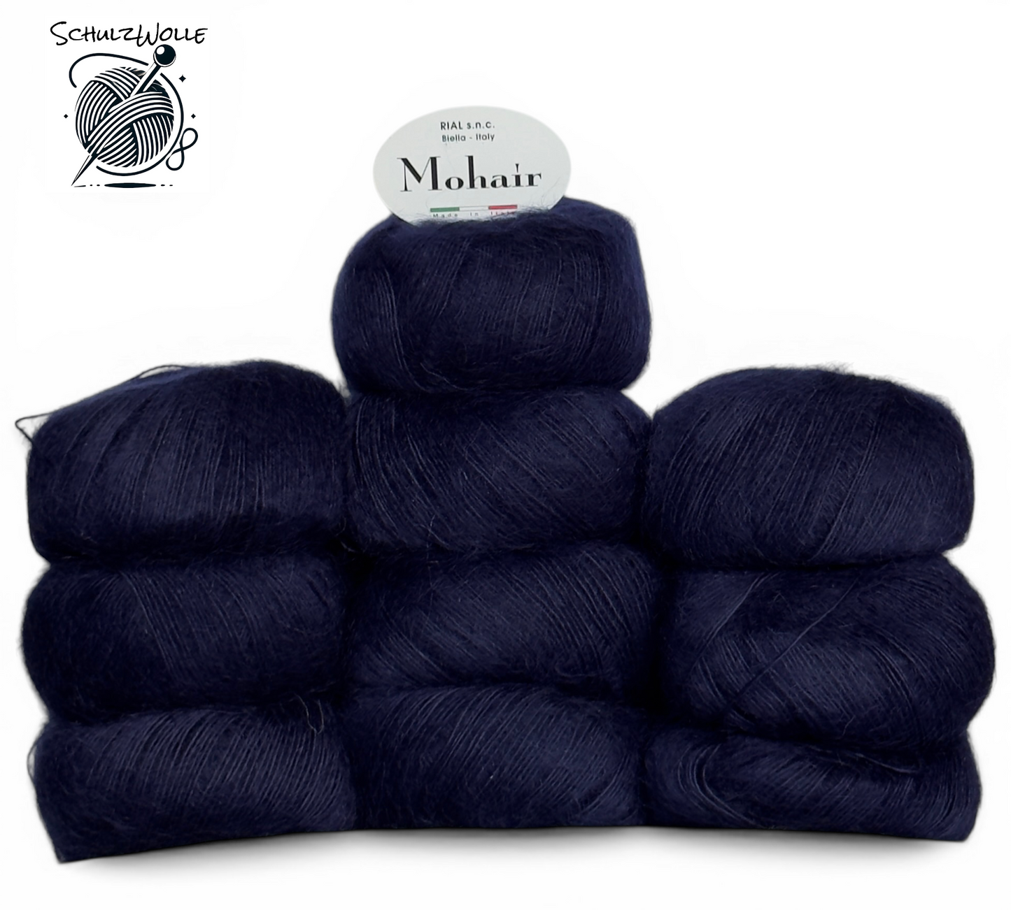 Mohair / 70% Mohair Wolle / Italien / 10 Knäuel