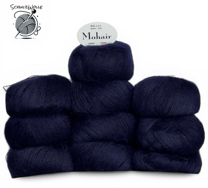 Mohair / 70% Mohair Wolle / Italien / 10 Knäuel