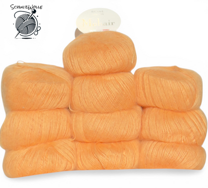 Mohair / 70% Mohair Wolle / Italien / 10 Knäuel