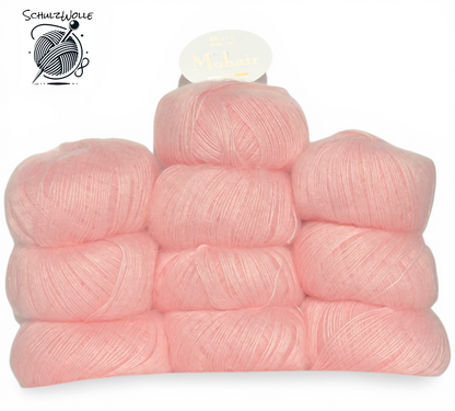 Mohair / 70% Mohair Wolle / Italien / 10 Knäuel