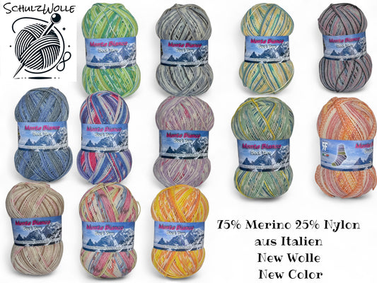 Sockenwolle 75% Merinowolle und 25% Nylon / Italien / Superwash